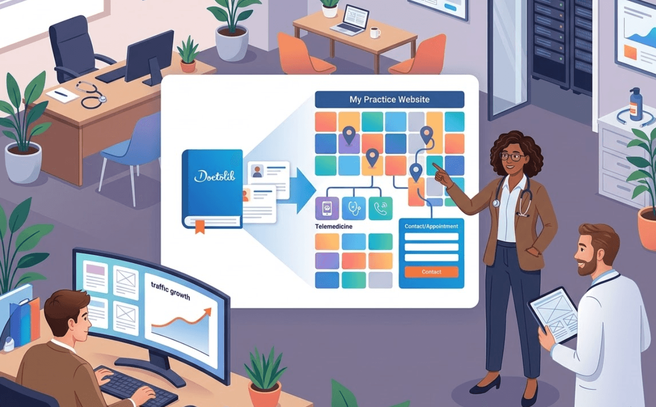 Médecins : Pourquoi un site web est indispensable en plus de Doctolib
