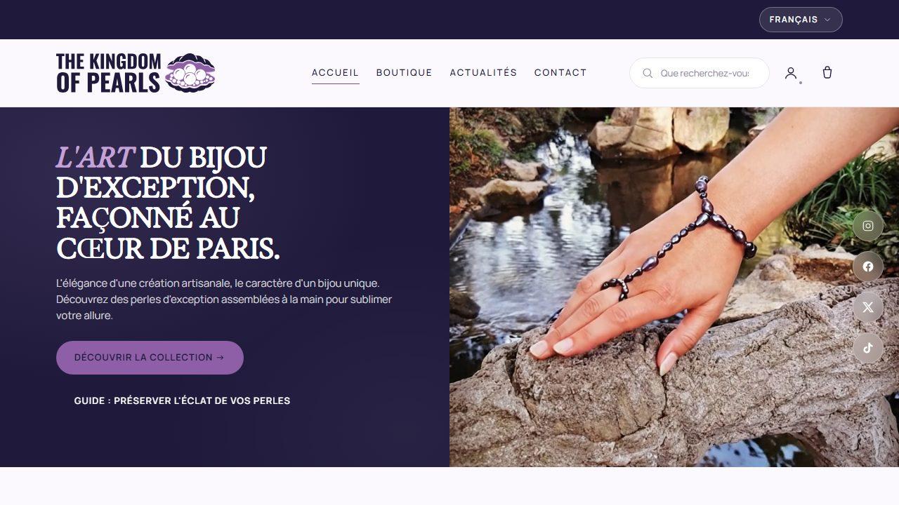 Aperçu du site The Kingdom of Pearls